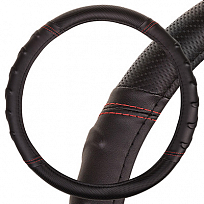 Оплетка SKYWAY Carbon-2 M (370-390мм) Черная экокожа